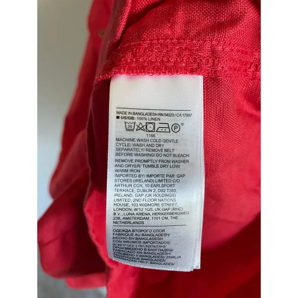 Banana Republic chest red luxe